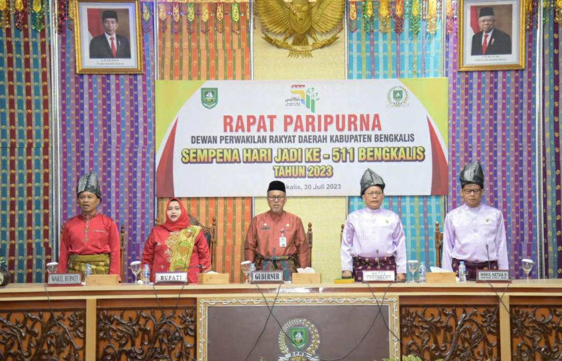 Sidang Paripurna Istimewa Hari Jadi Bengkalis Berlangsung Hikmat dan Meriah