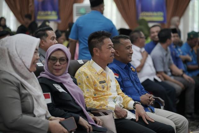 Bupati Rohil Afrizal Sintong Saat Pelantikan DPD II KNPI Rohil Minta KNPI Ayomi Organisasi Lain