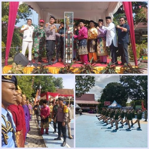 40 Sekolah SMA/SMK/MA/MAK Se Riau Adu Hebat Lomba Ketangkasan Baris-Berbaris (LKBB) Komando