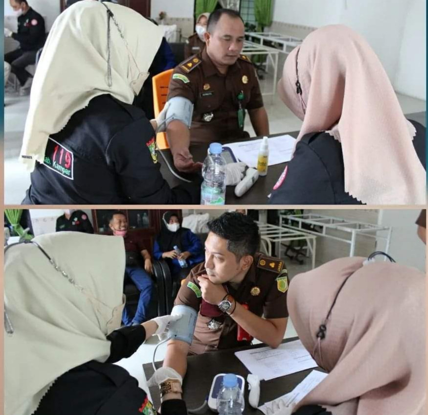 Kegiatan Vaksinasi Booster Bagi Pegawai dan Honor Kejaksaan Negeri Kampar
