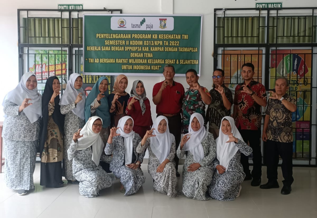 Wujud Percepatan TMKK Manunggal KB, PT Tasma Puja Dukung Kegiatan TNI 