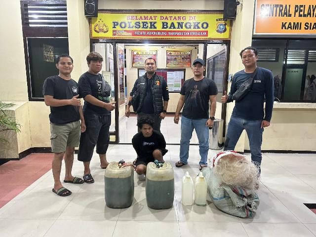 Pembobol Kios, Curi Pertalite dan Jaring Ikan,Kini Huni Sel Polsek Bangko