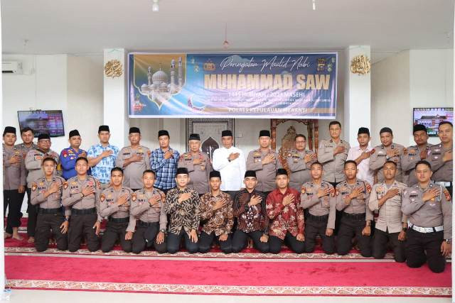 Polres Meranti Gelar Peringatan Maulid Nabi Muhammad