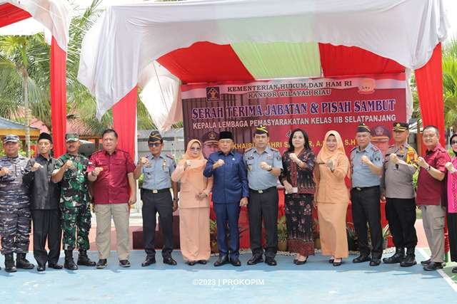Plt Bupati Asmar Hadiri Sertijab Kepala Lapas Selatpanjang