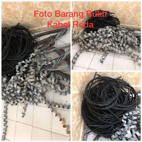 Tiga Lelaki Pencuri Kabel Ditangkap Polres Rohil,Ini Kronologinya
