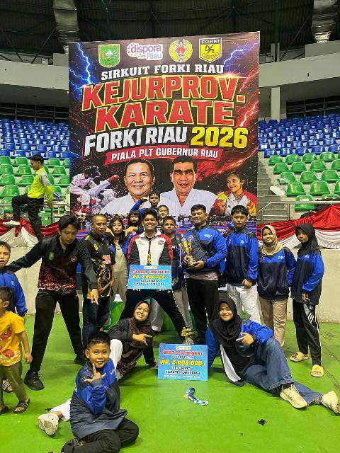 Gemilang di Kejurprov Forki Riau 2026, Dojo Rumah PAN Sabet 2 Emas, 3 Perak, 1 Perunggu dan 1 BOB