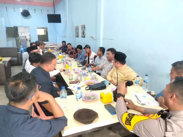 Jumat Curhat bersama Pengurus Parpol, Polres Meranti Ajak Ciptakan Pemilu Damai