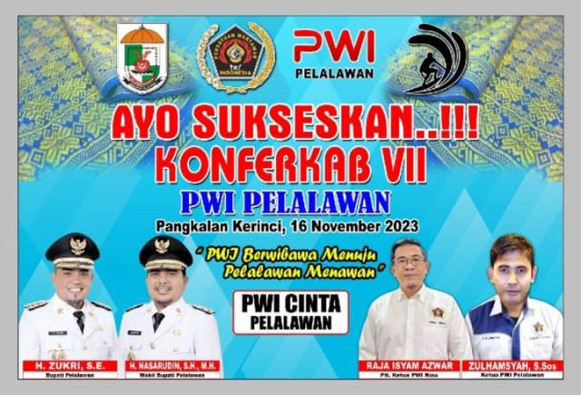 Konferkab PWI Pelalawan ke VII Digelar Besok, Semua Persiapan Hampir Rampung