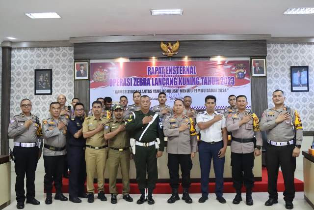 Polres Meranti Gelar Rapat Eksternal Ops Zebra Lancang Kuning 2023