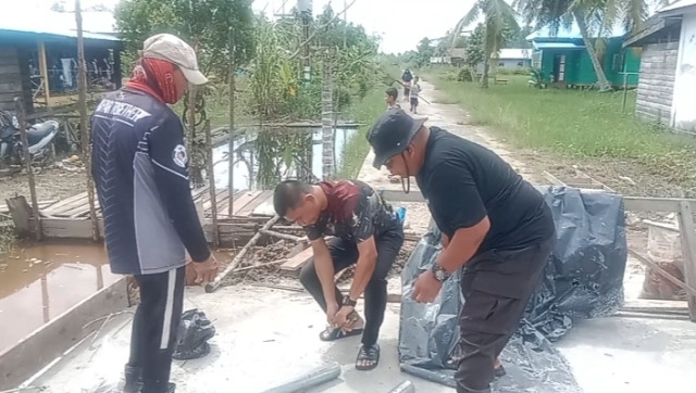 Progres Jembatan Merah Putih Presisi Tahap II Polres Meranti Tuntas 80 Persen