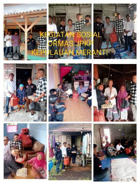 Dalam Rangka HUT RI 78 DPD JPKP Meranti Gelar Giat Sosial Pembagian Sembako