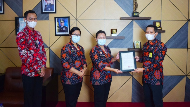 Dapur Rutan Pekanbaru Peroleh Sertifikat Laik Hygiene Sanitasi Jasaboga