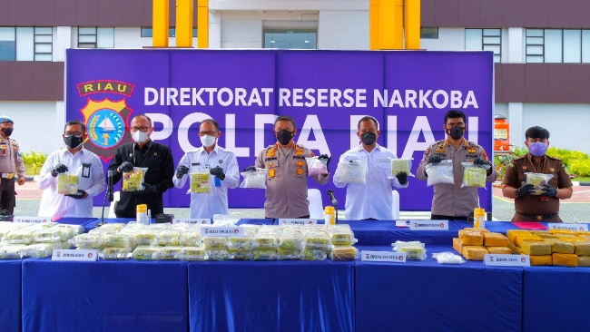 Polda Riau Sita 189 Kilogram Sabu