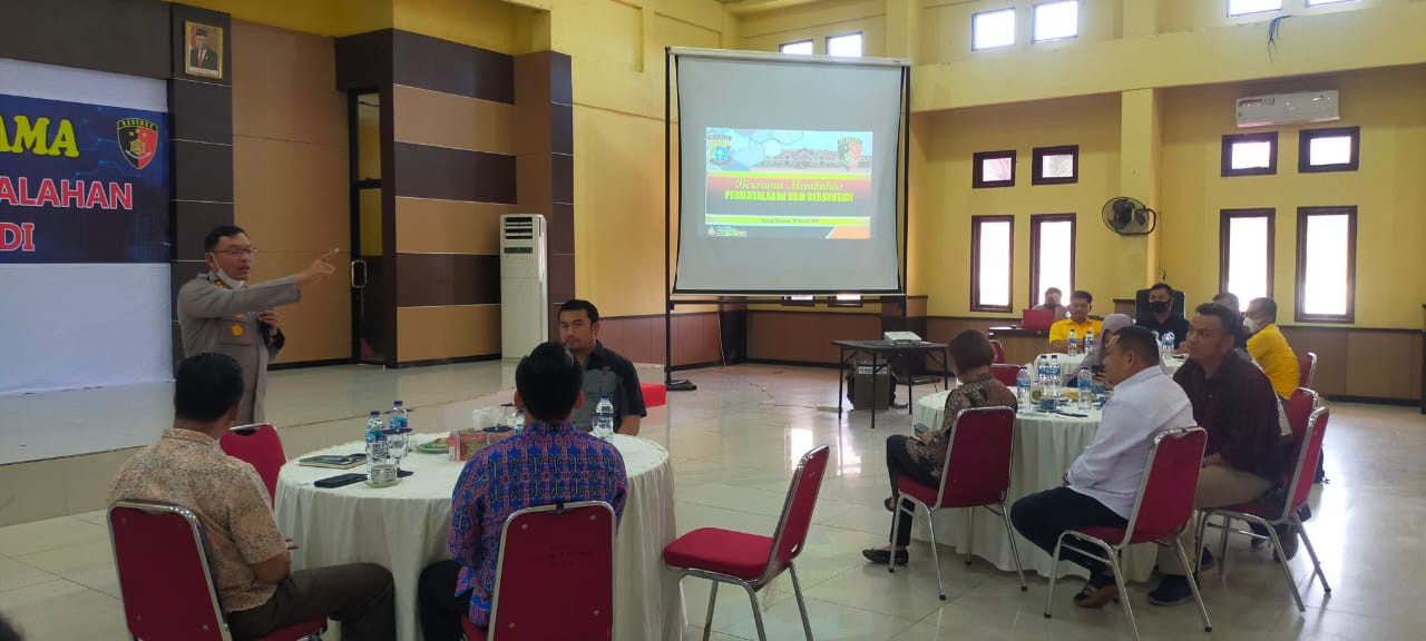 Bahas Kelangkaan Solar, Polres Rohil Undang Pengusaha SPBU se Rohil