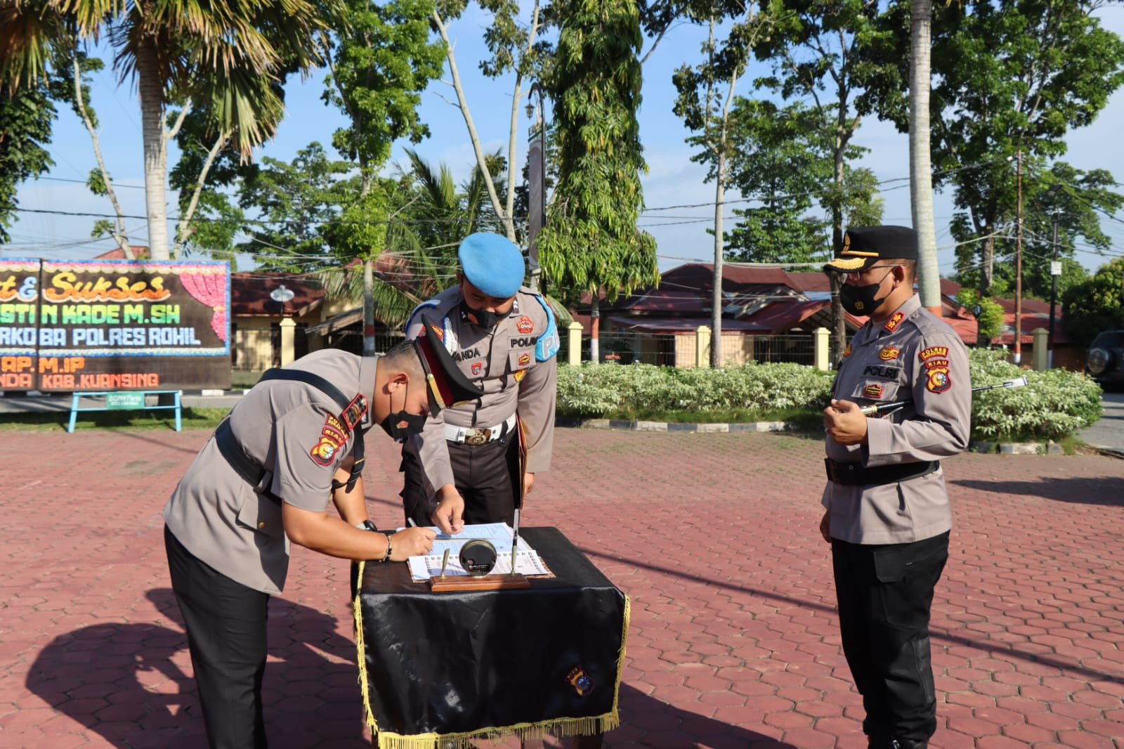 Kasat Narkoba Disertijab, Ini Harapan Kapolres Rohil