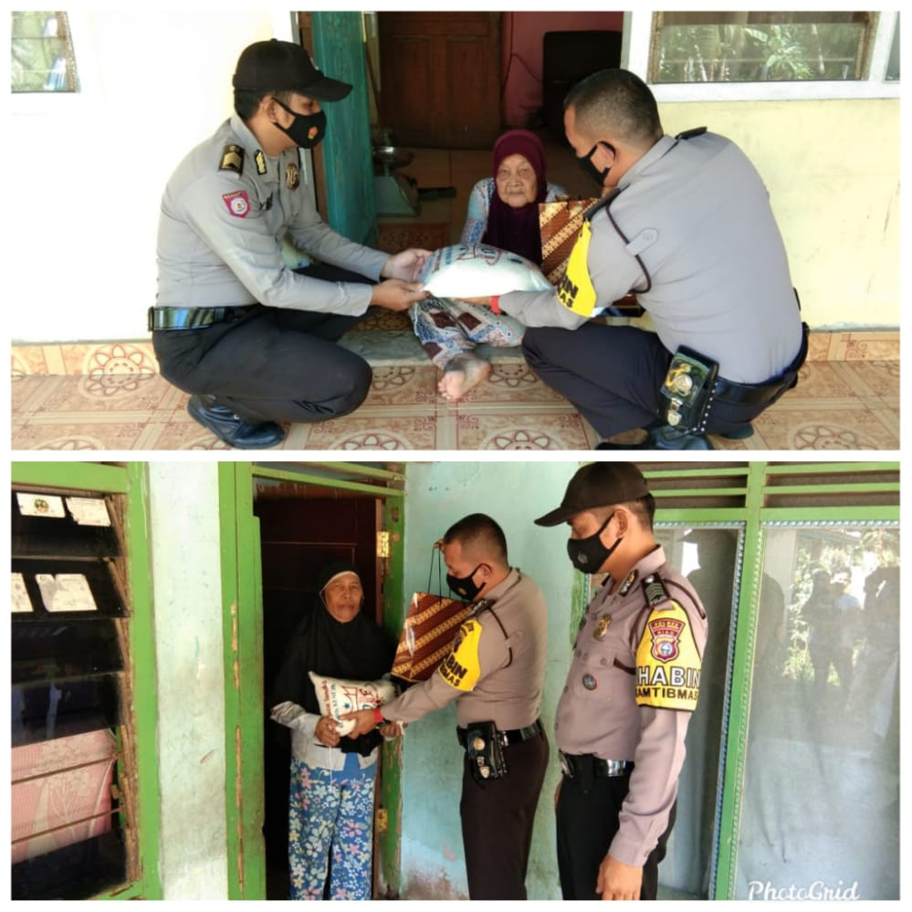 Menyongsong HUT Bhayangkara 1 Juli 2022, Polsek Kuantan Mudik berbagi sesama