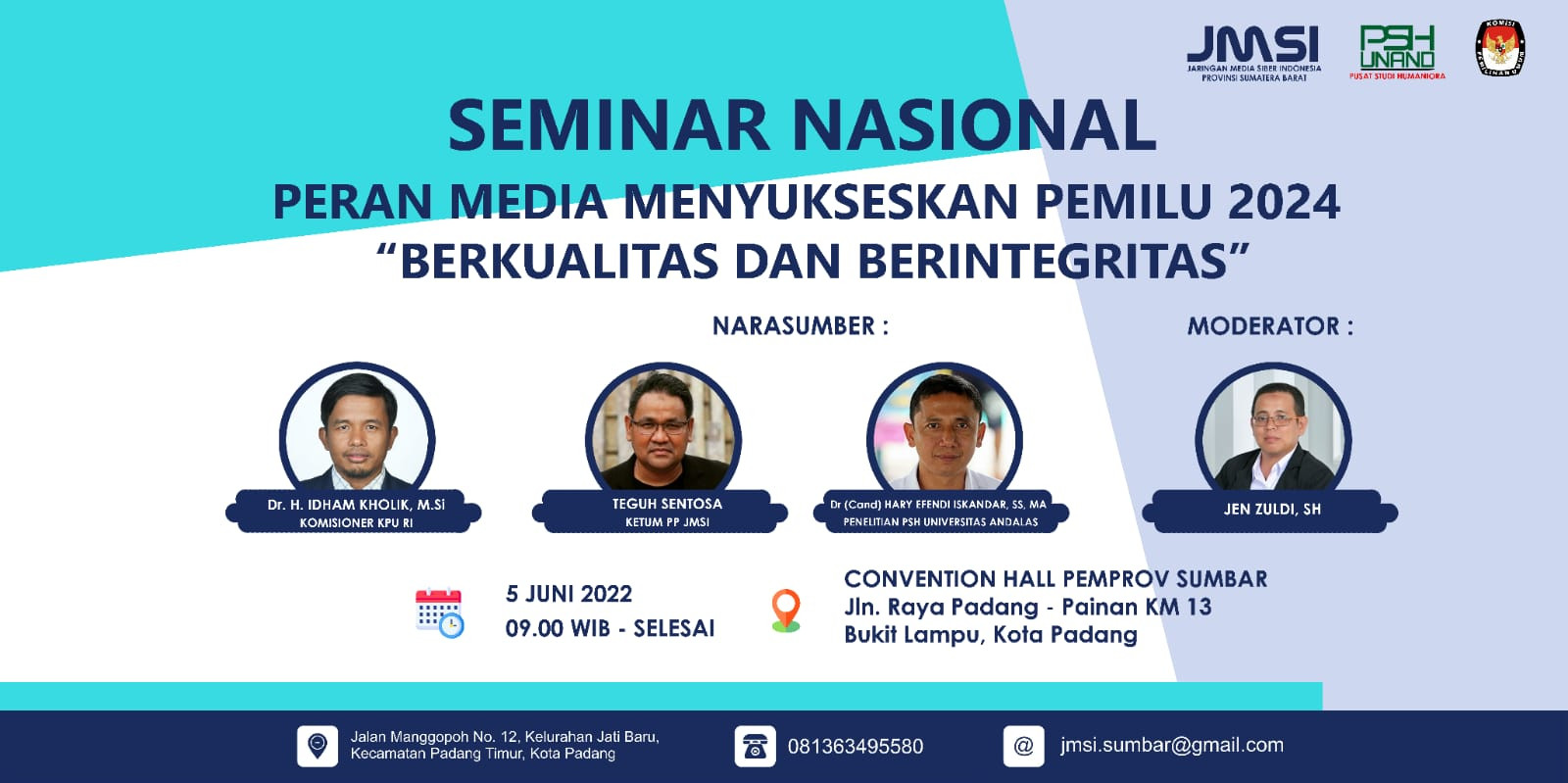 JMSI Sumbar Hadirkan Tokoh Nasional Mengupas Peluang dan Tantangan Pemilu 2024