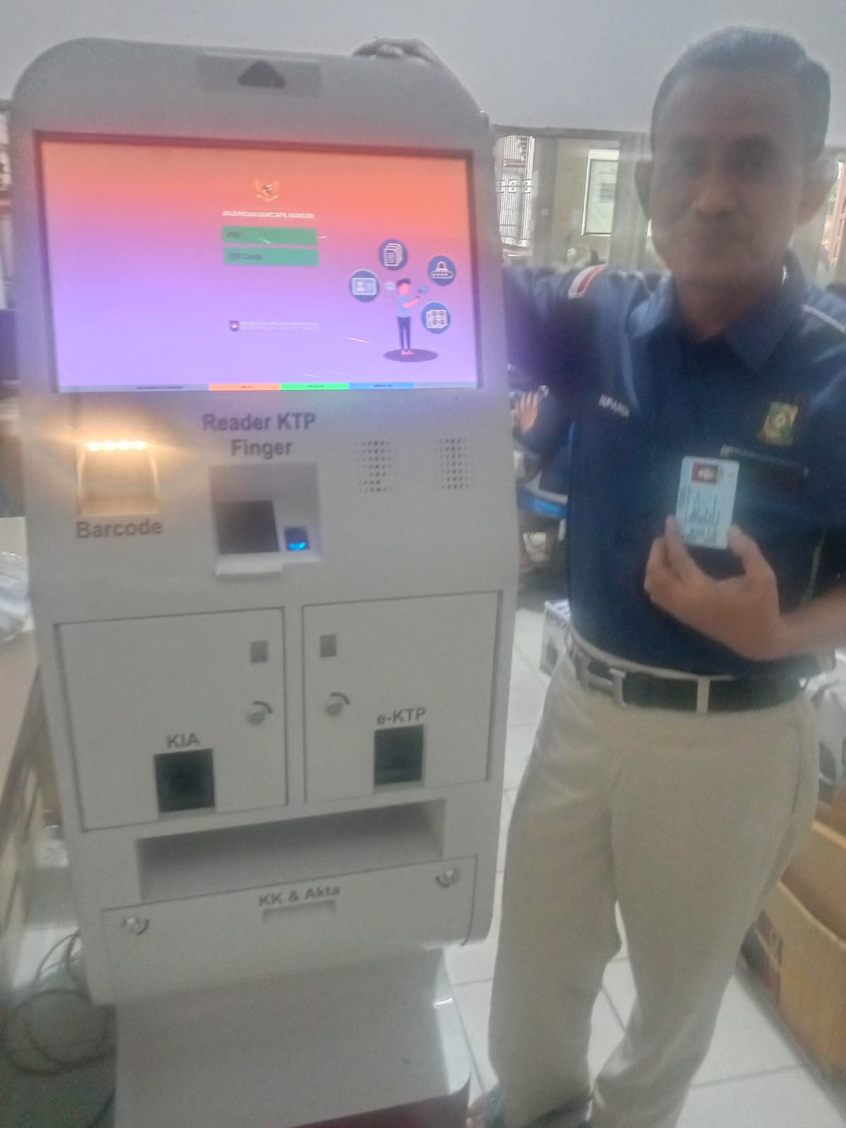 Mesin ADM Akan Difungsikan Oleh Kantor Disdukcapil Kampar 