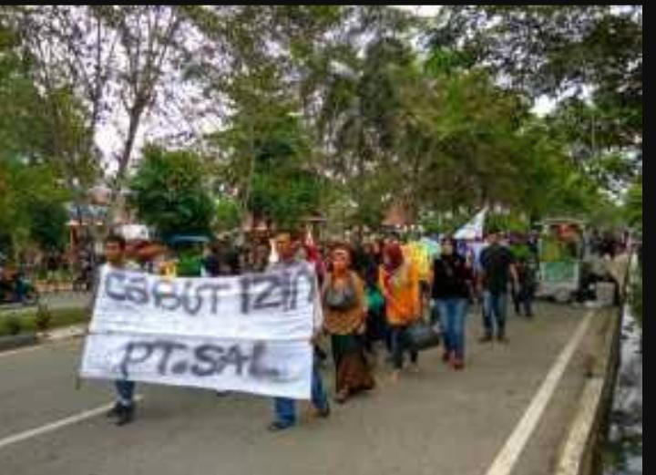 Perkebunan PT SAL Serobot 108 Haktar Lahan Desa Talang Selantai