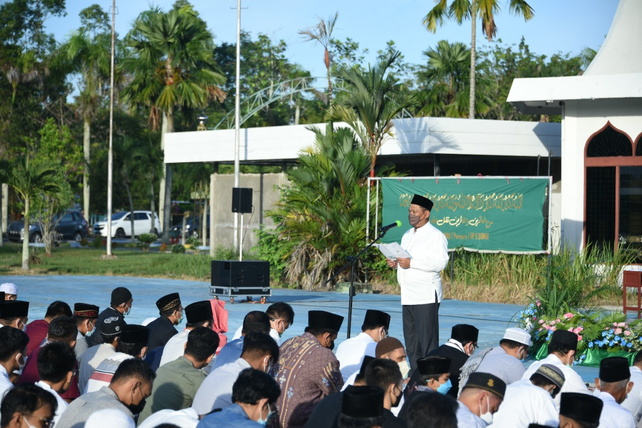 PT KPI RU Dumai Lakukan Penyembelihan Hewan Kurban untuk Warga