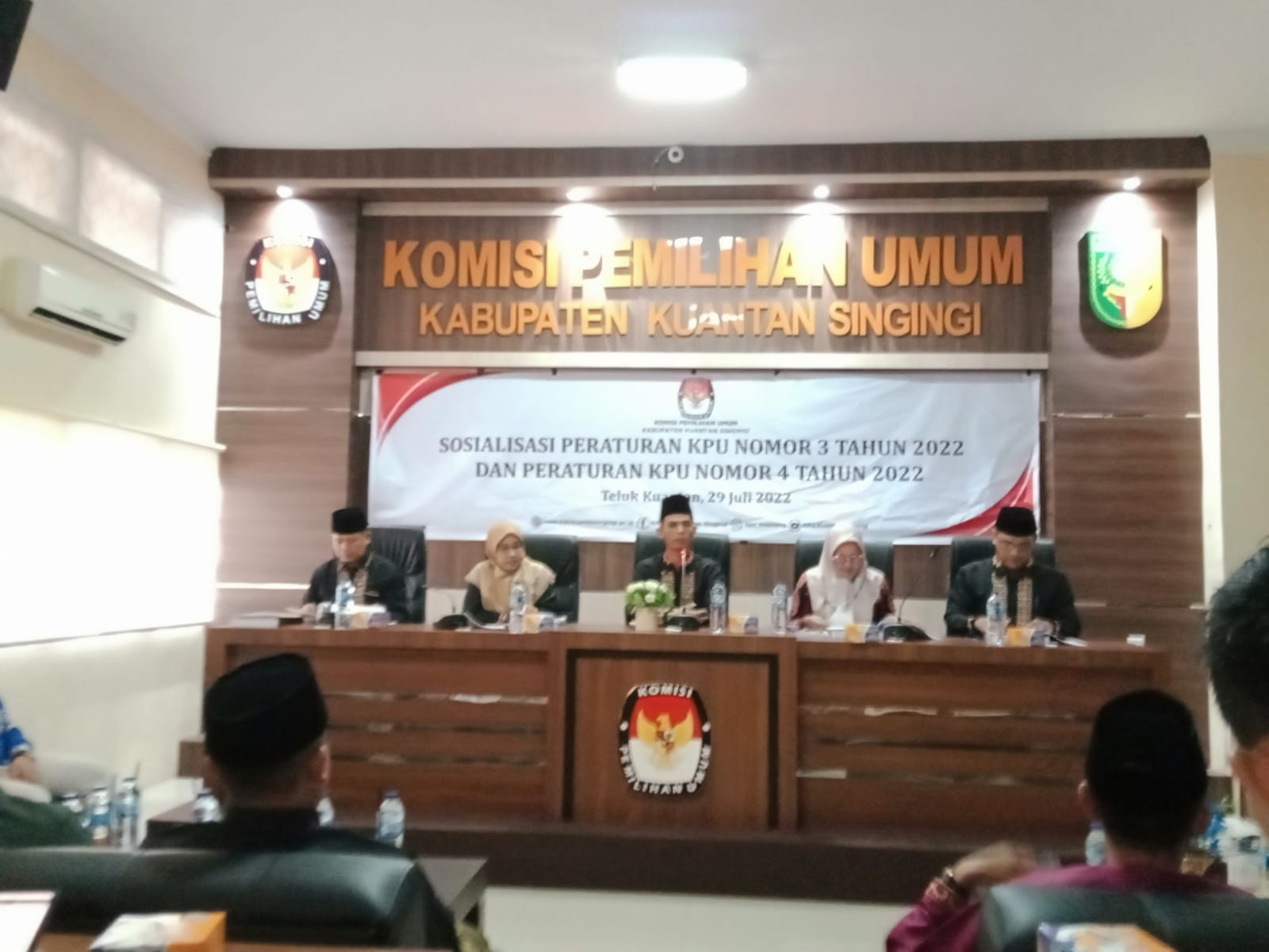 Sosialisasi PKPU Tentang Tahapan Pemilu di KPU Kuansing Hanya Partai Buruh Sebagai Pendatang Baru