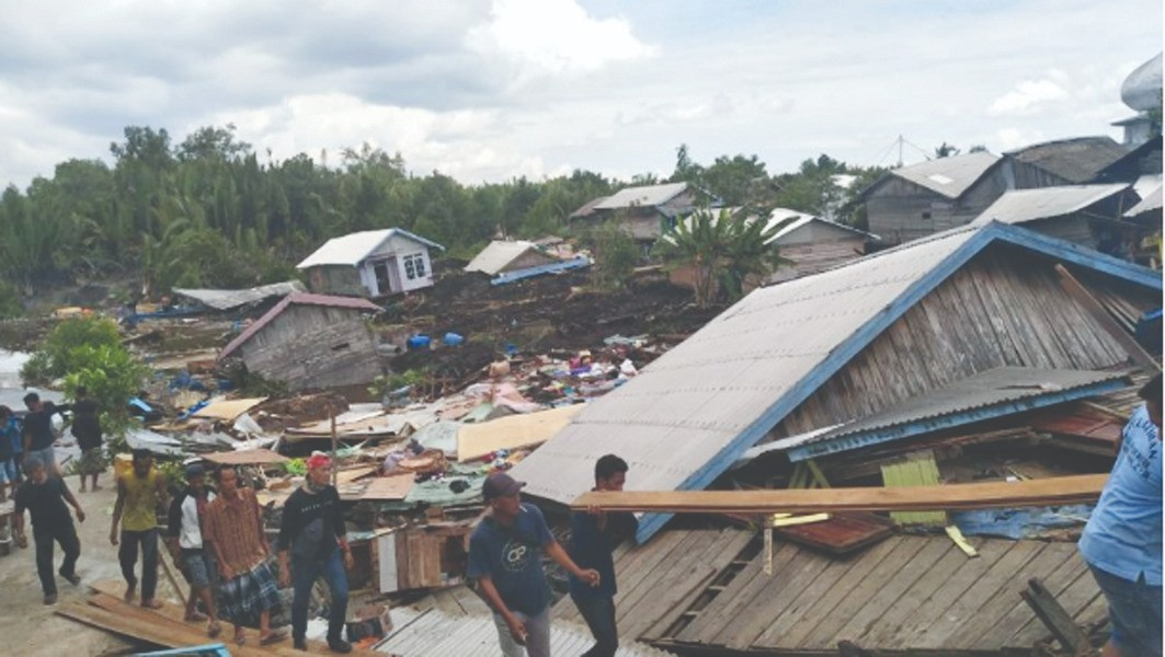 Bencana Longsor Landa Inhil, BPBD Riau Kirim Bantuan Logistik