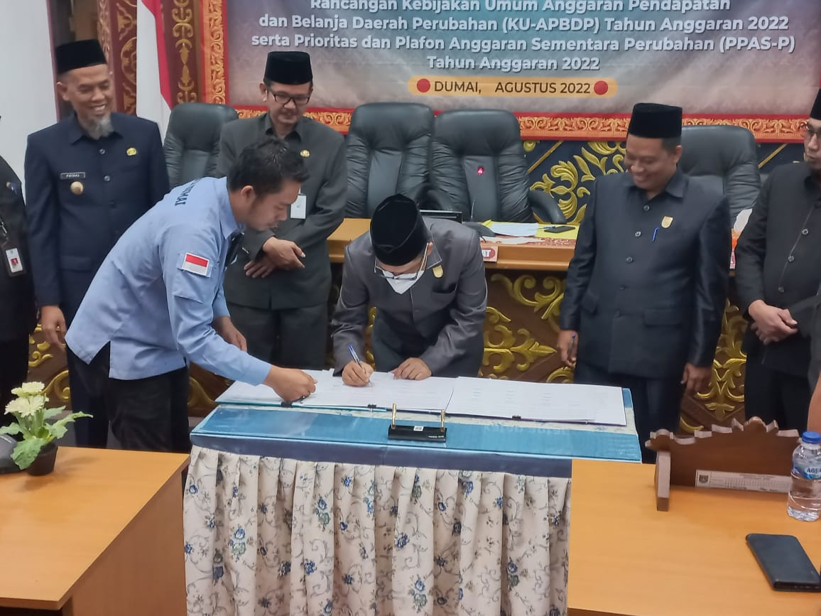 Pemko Dumai Sampaikan Rancangan KU-APBDP PPAS Tahun Anggaran 2022