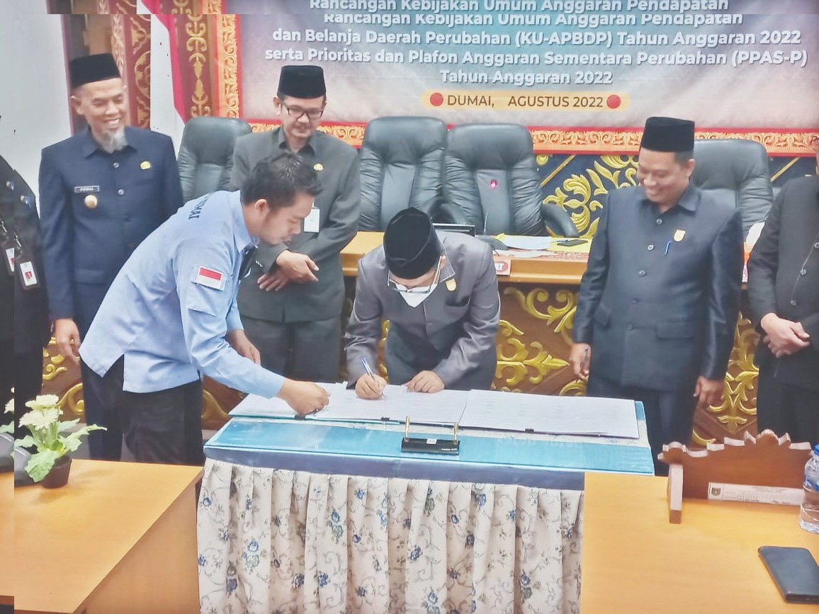 Pemko dan DPRD Dumai Setujui KU-APBD Dan PPAS Tahun Anggaran 2023
