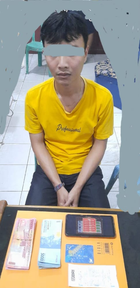 Polsek Singingi Ciduk Pelaku Perjudian Higgs Domino Memakai Chip