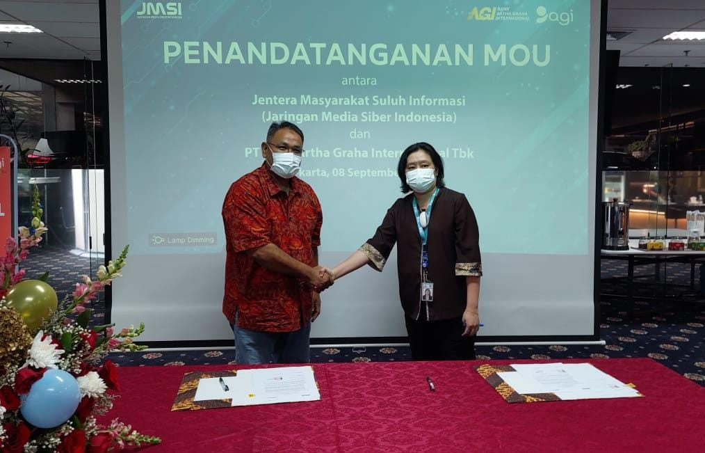 PT Bank Artha Graha Internasional Tbk dan JMSI Tandatangani Nota Kesepahaman