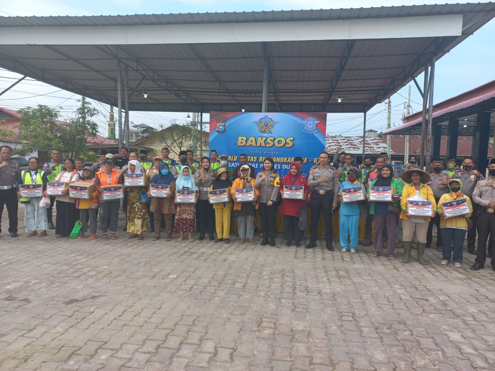 Polres Dumai Gelar Kegiatan Polantas Bersholawat dan Berbagi