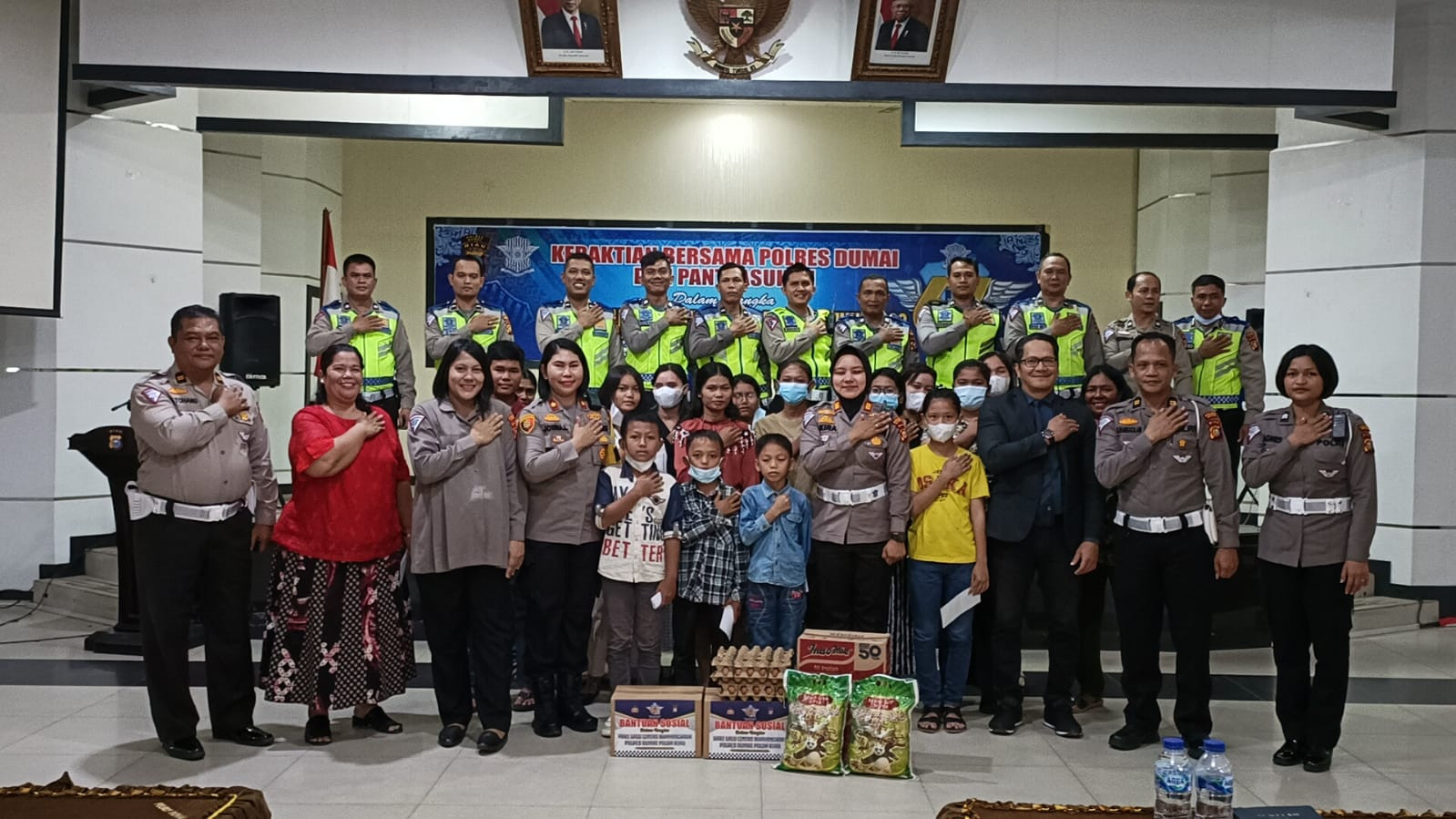 Peringati Hari Lalu Lintas Bhayangkara ke 67, Satlantas Polresta Dumai Gelar Kebaktian Bersama