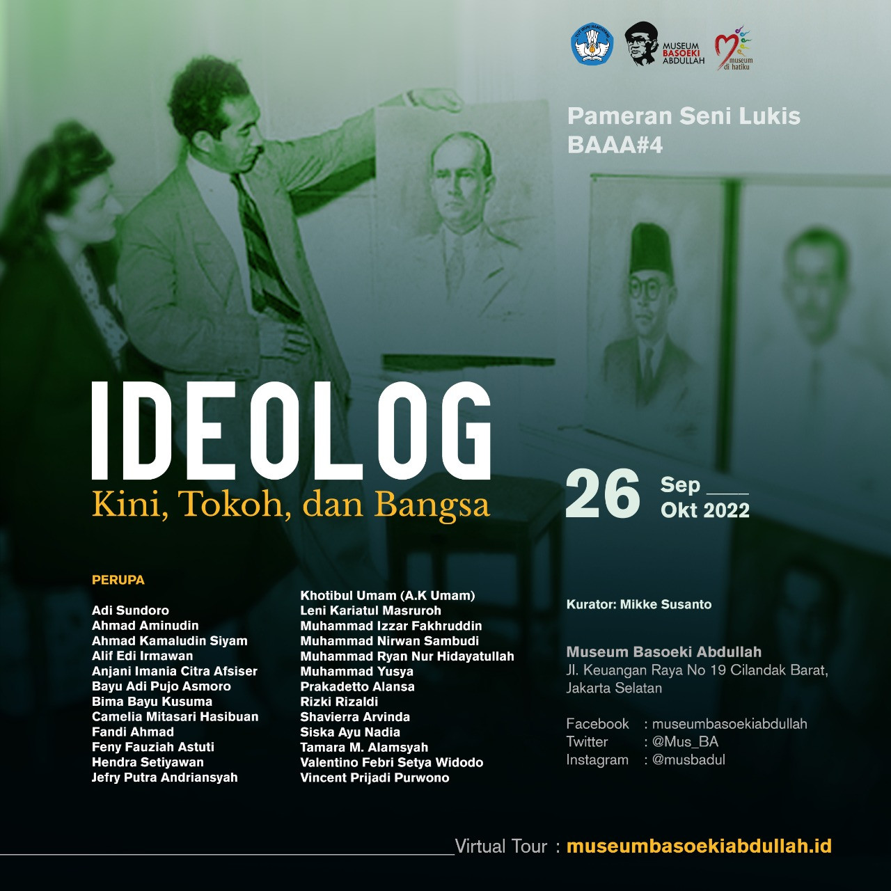 Kompetisi Pameran dan Seni Lukis BAAA, Mengangkat Idiolog Kini Tokoh Bangsa