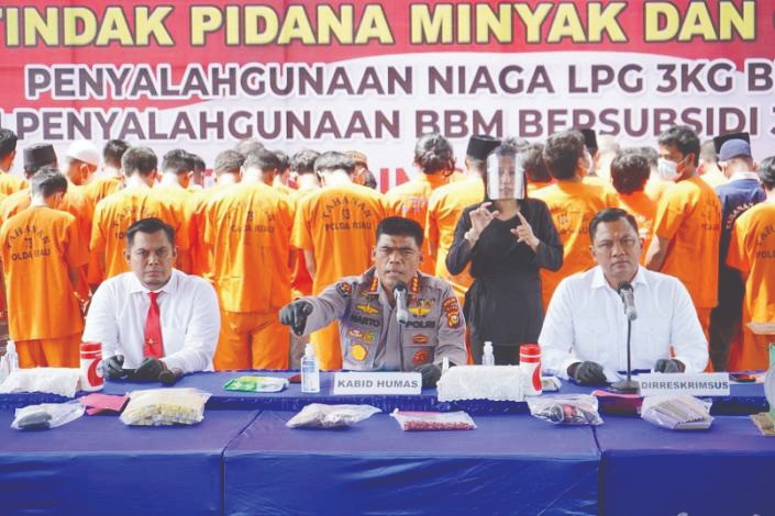 Polisi Ungkap 41 Kasus Penyimpangan Solar Subsidi di Riau