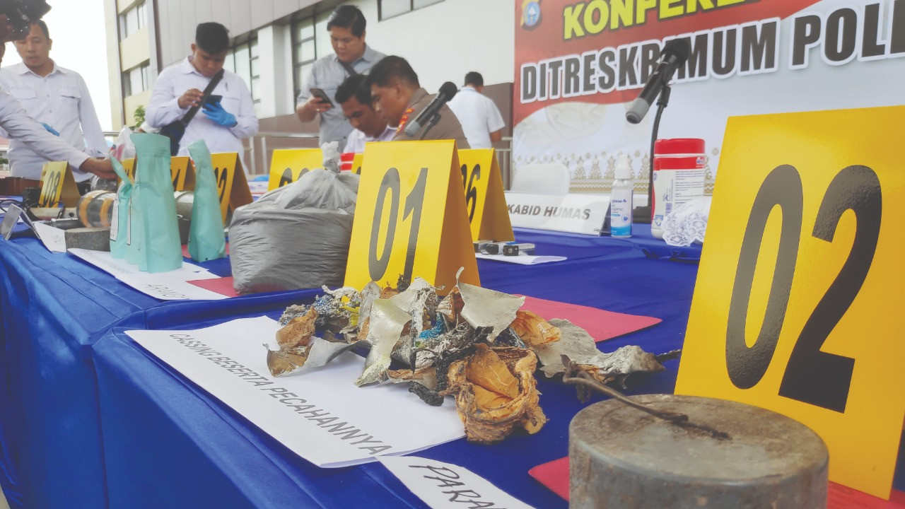 Polisi Tangkap Pembuat Bom di Inhu