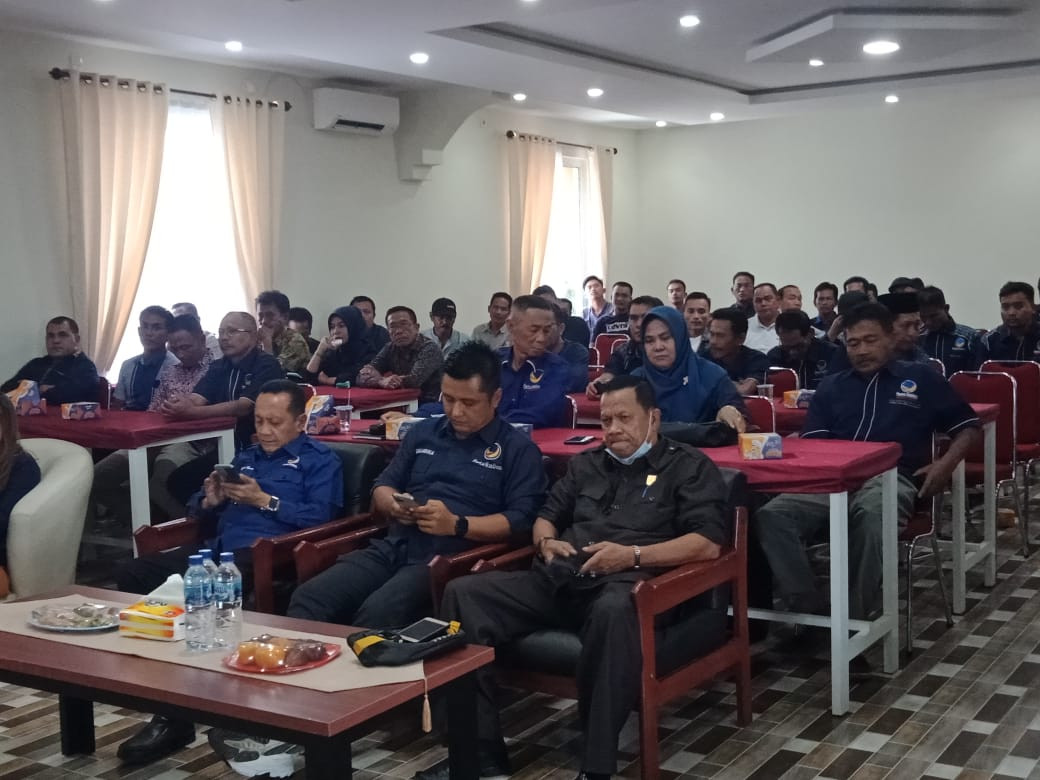 Partai Nasdem Kuansing Adakan Roadshow Pendidikan Politik. Dilaksanakan di Hotel Anjela