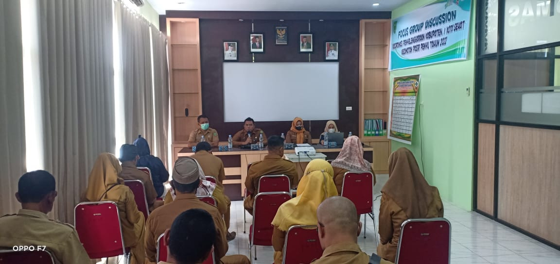 DINKES Provinsi Riau Gelar Fokus Group Discussion Kordinasi Penyelenggaraan Kabupaten/Kota Sehat.