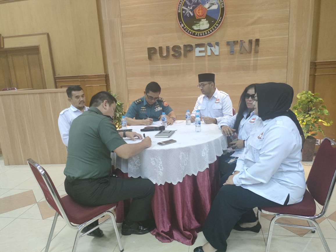 Ketua Presidium FPII, Presiden ABS Gelar Pertemuan Bersama Kapuspen TNI di Mabes TNI