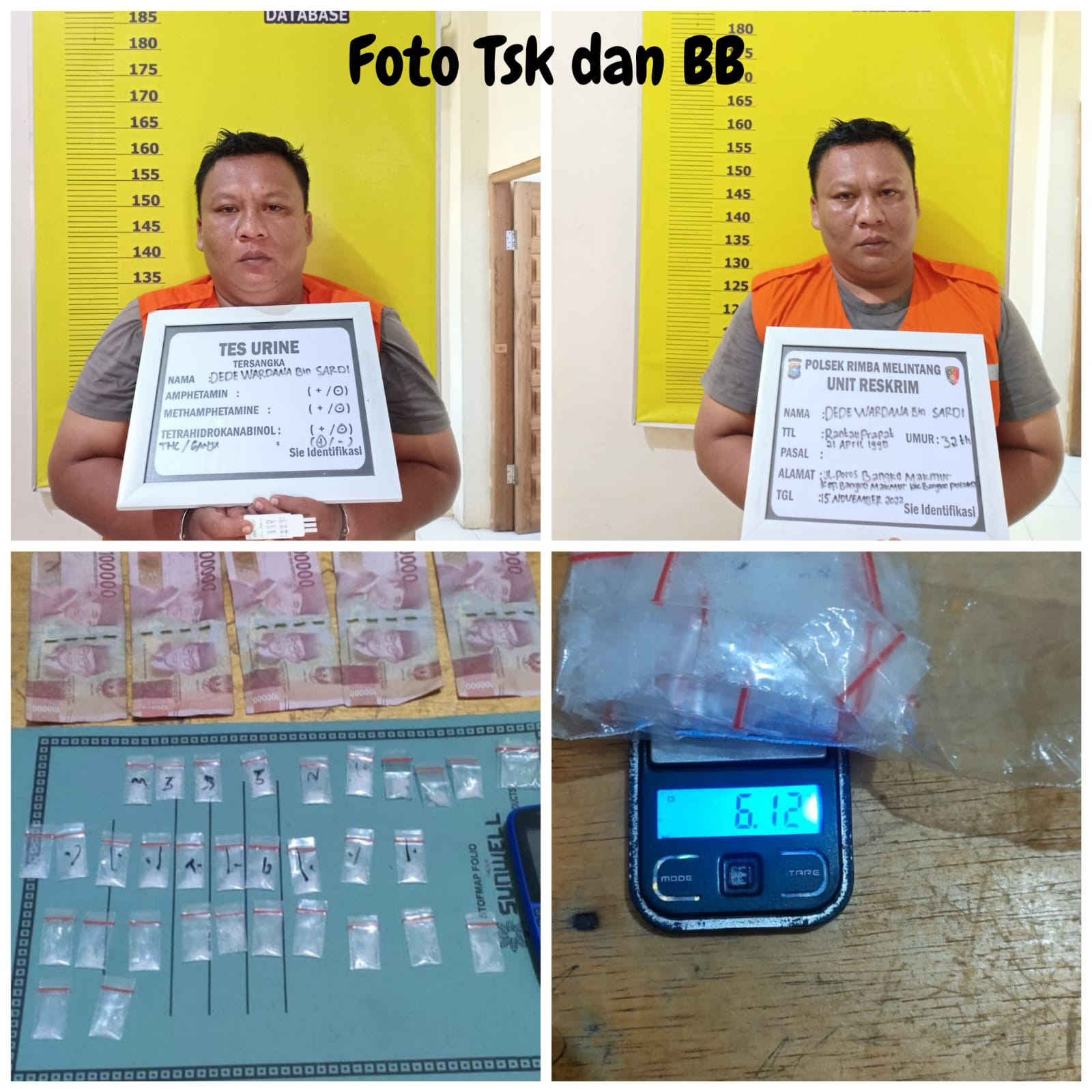 Lagi Santai Di Caffe Minum Tuak Pengedar Sabu Ditangkap Polisi