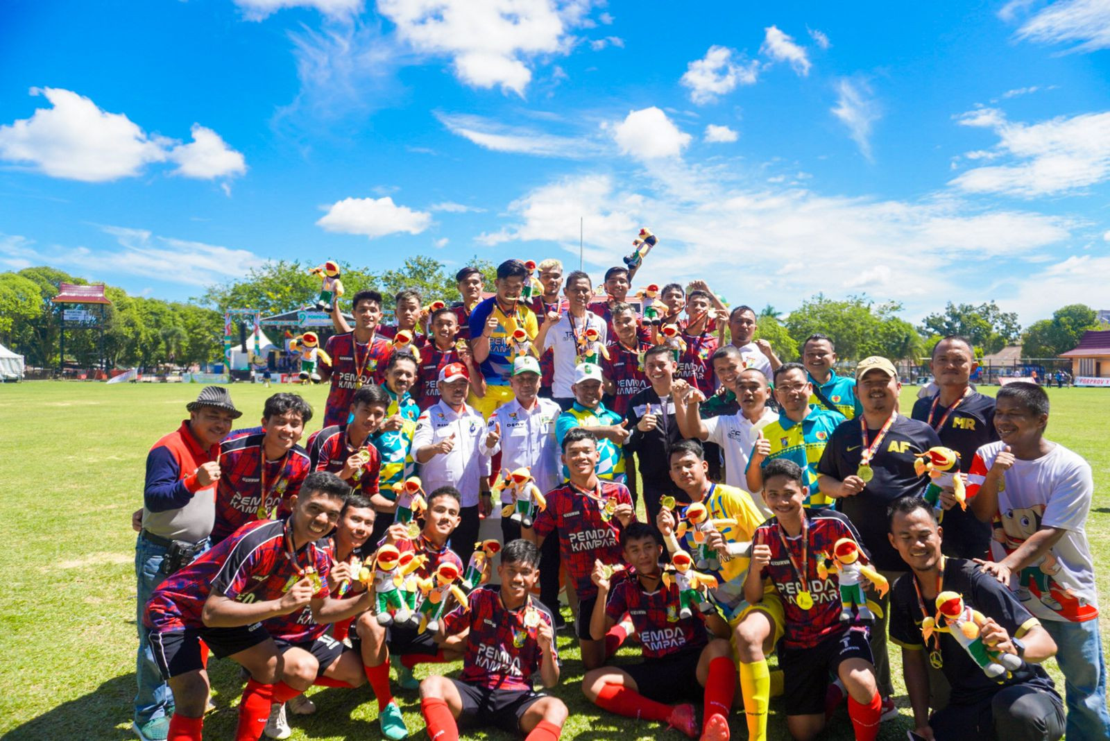 Cabor Bergengsi, Tim Sepak Bola Kampar Kembali Juara