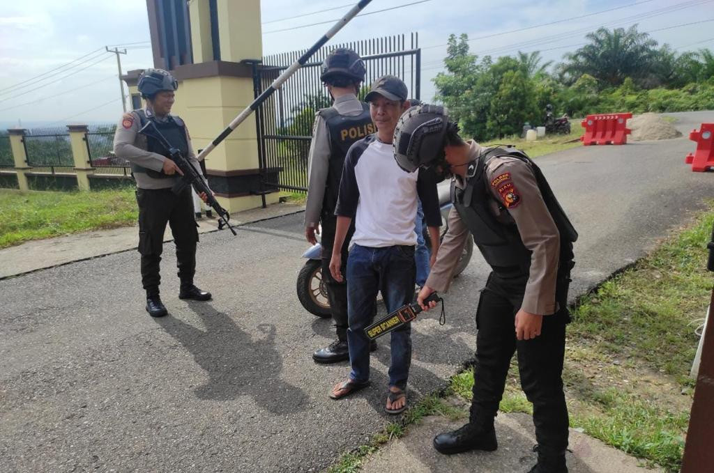Polres Kuansing Perketat Penjagaan Pasca Bom Bunuh Diri di Astana Anyar