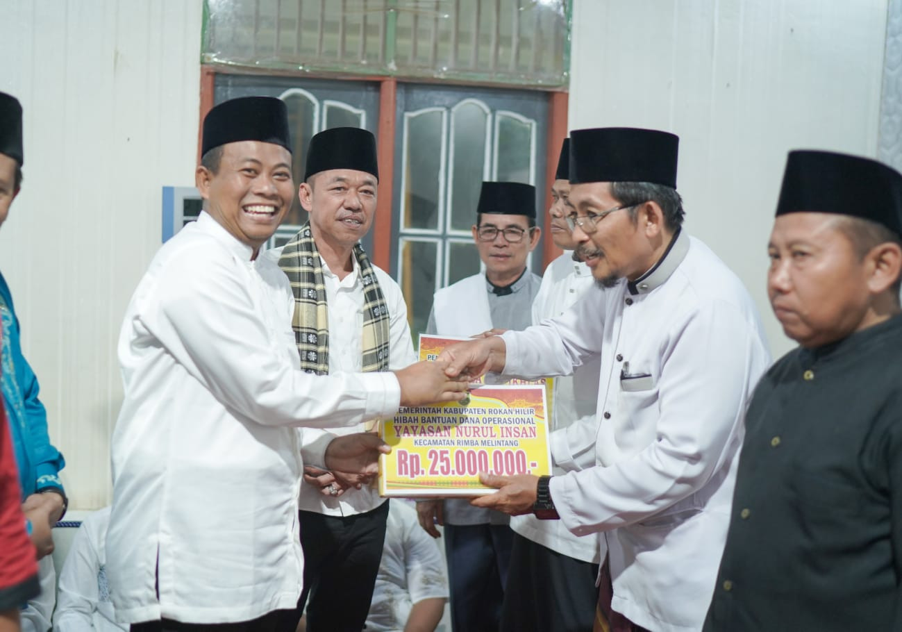 Giliran Rimba Melintang Didatangi Bupati Rohil Untuk Safari Ramadhan