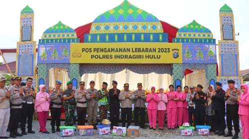 Bersama Tim Pamatwil Polda Riau, Kapolres Inhu Tinjau Pospam dan Posyan