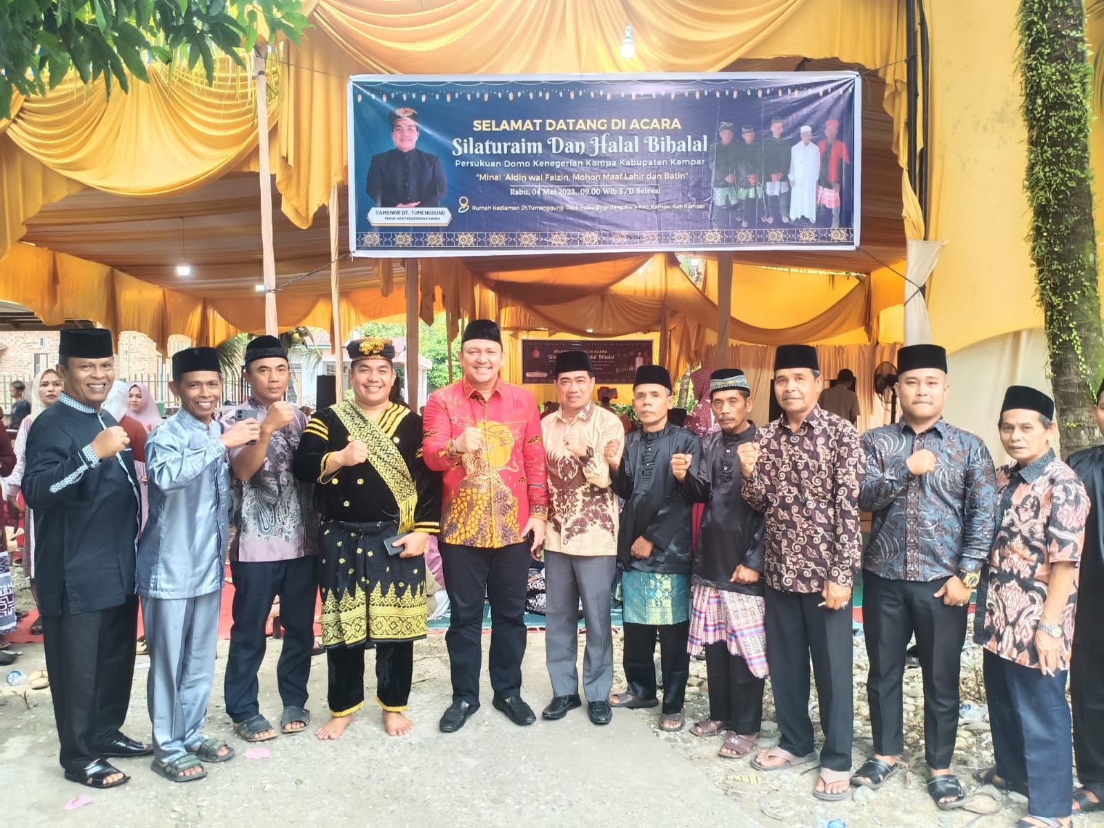 H.Nurzafri, Bantai 1 Ekor Kerbau Halalbinhalal  Persukuan Domo Kampa