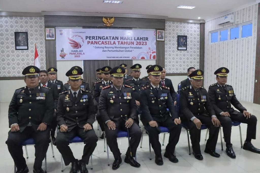 Ikuti Upacara Peringatan Harlah Pancasila Secara Virtual, Ini Pesan Kapolres Meranti pada Personel