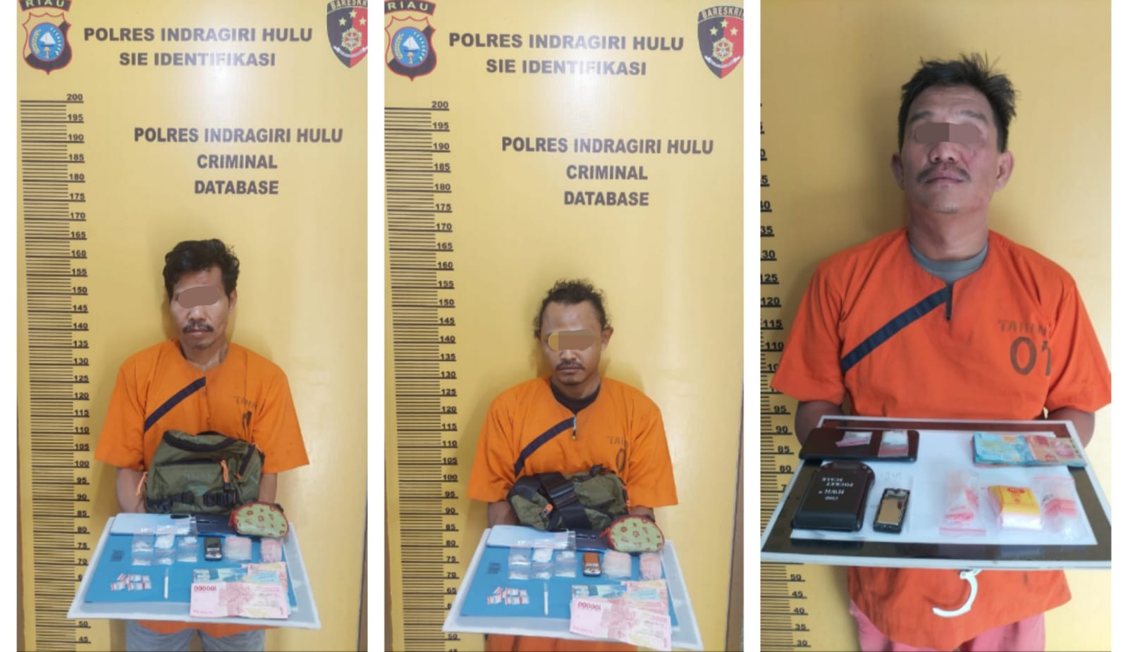 3 Pengedar Sabu di Inhu Diciduk Polres Inhu