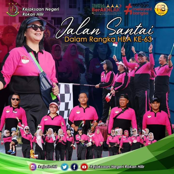 HBA 63, Kejari Rohil Gelar Berbagai Kegiatan