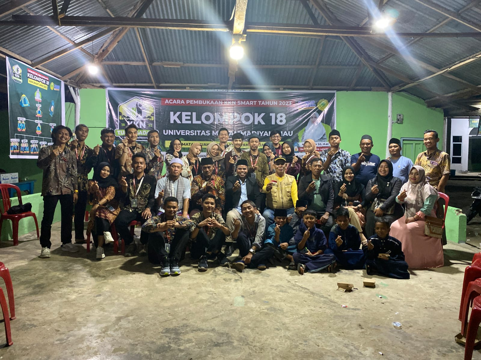 Pembukaan KKN SMART UMRI Kelompok 18 Desa Kelurahan Tuah Madani