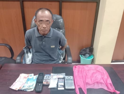 Polsek Pasir Penyu Cokok Pria Paruh Baya Atas Kasus Narkoba 