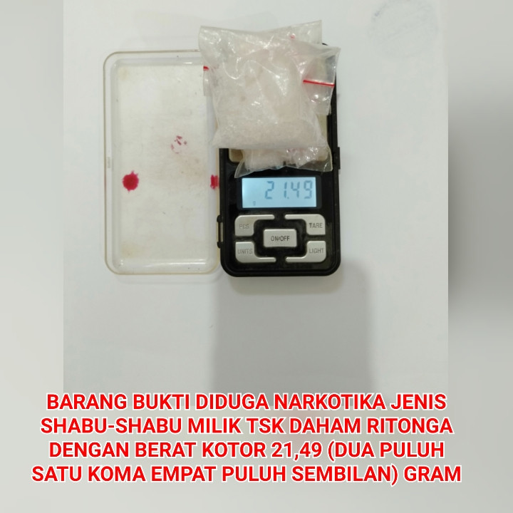 Jual Sabu, Pengangguran di Ringkus, Ini Ceritanya